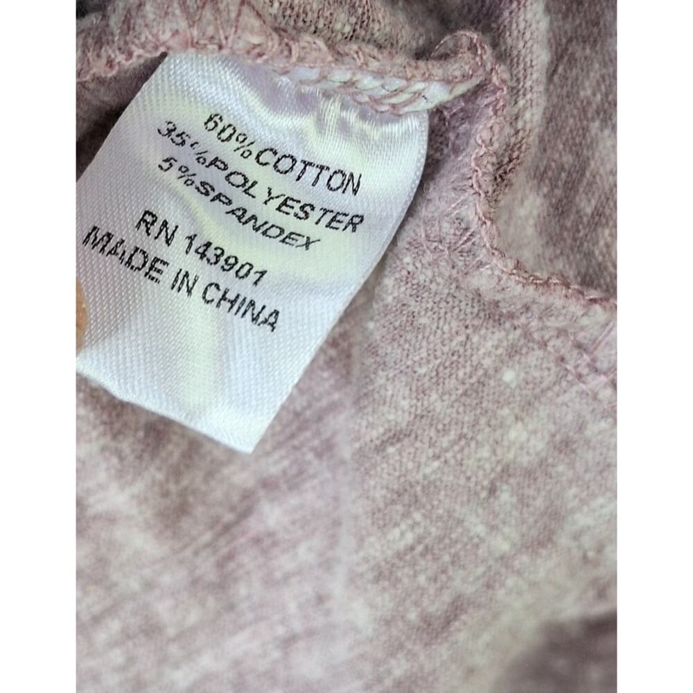 Coco & Carmen Cotton blend Purple heather Ruffle Zip Hoodie Cottage Casual L XL - Picture 8 of 9